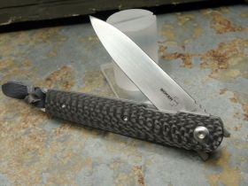 Нож складной Boker Plus LRF, сталь VG10 Satin Plain, рукоять карбон, 01BO079