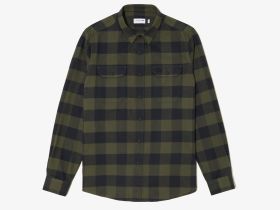 Мужская клетчатая рубашка Lacoste приталенного кроя