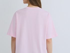 Футболка с принтом, Розовый