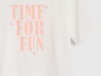 Футболка с принтом для девочек, Белый