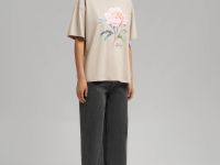 Свободная футболка из хлопкового джерси