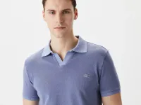 Мужское хлопковое поло Lacoste стандартного кроя