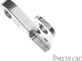 Держатель заднего переключателя "петух" Meta №23 фрезерованный (серебристый)