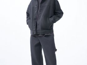 Куртка-рубашка из твила, Серый