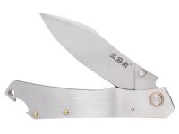 Складной нож SanRenMu 9306, сталь 8Cr13MOV, рукоять сталь, серебристый