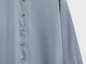 Блузка из сатина, Серый