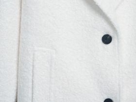 Длинное фактурное пальто, Бежевый