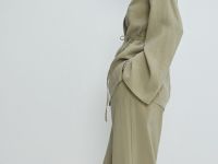 Широкие брюки из модала, Зеленый