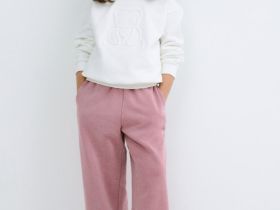 Свитшот с объёмным принтом для девочек, Белый