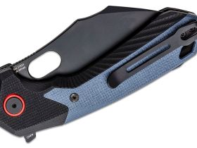 Раскладной нож CJRB Caldera PVD, сталь AR-RPM9, рукоять G10, черный/серый