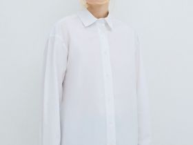 Рубашка из хлопка, Белый