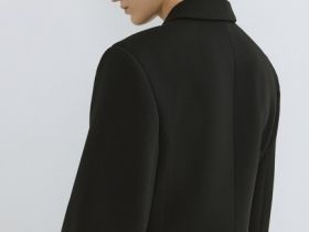 Приталенный жакет, Черный