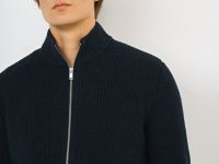 Кардиган на молнии, Синий