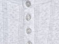 Пижамный лонгслив из ажурного трикотажа, Серый