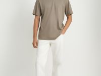 Футболка из хлопка прямого кроя