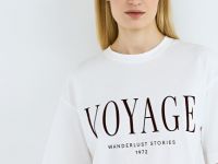 Футболка с цветочным принтом, Белый