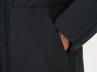 Утеплённая куртка с капюшоном и накладными карманами, Черный