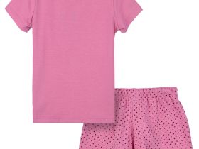 Комплект трикотажный для девочек: фуфайка (футболка), шорты - 2 изделия в наборе