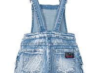 Полукомбинезон текстильный джинсовый для девочек