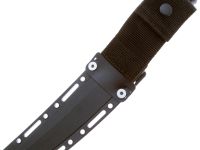 Нож с фиксированным клинком Cold Steel Recon Tanto, сталь SK-5, рукоять резина, черный