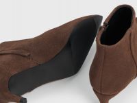 Ботильоны из натуральной замши, Коричневый