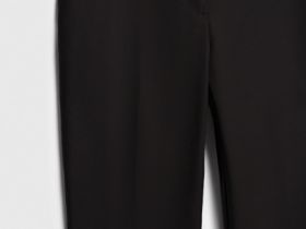 Укороченные брюки из хлопка, Черный