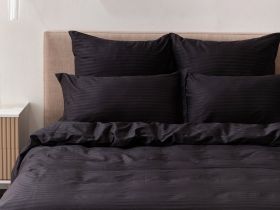 Постельное белье Black страйп-сатин I