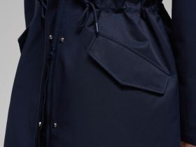 Короткий плащ из твила