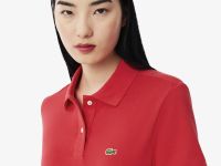 Женское поло Lacoste классического кроя из хлопка пике