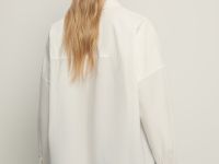 Рубашка из хлопка свободного силуэта