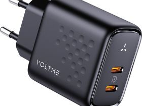 Сетевое зарядное устройство VOLTME Revo 45CC Duo, 2xUSB-C, 45Вт черный