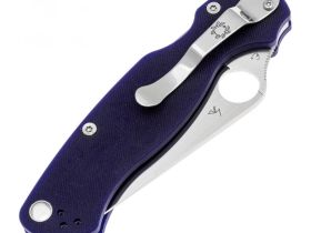 Складной нож Spyderco Paramilitary 2 Comp Lock Blue, сталь S110V, рукоять G-10 темно-синяя