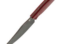 Нож Barmaley Knives Пьеро, сталь AUS-10Co, рукоять Микарта, красный