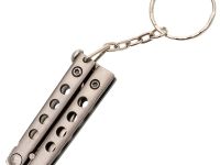 Нож-бабочка (балисонг) Гном, сталь 420, светлый