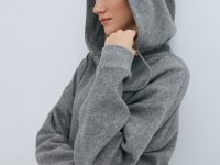 Толстовка на молнии со стопперами, Серый