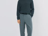 Базовый джемпер с воротником-стойкой, Серый