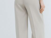 Прямые брюки со стрелками, Бежевый