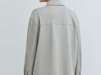 Рубашка из искусственной замши, Серый