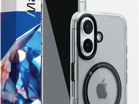 Клип-кейс VLP Diamond Case для Apple iPhone 16 с MagSafe чёрный