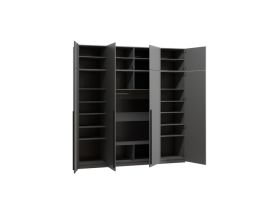Распашной шкаф Кимбол 4.1-240x250 Графитовый