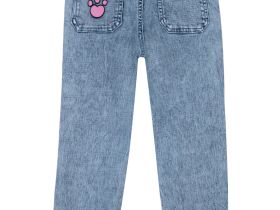 Брюки текстильные джинсовые для девочек