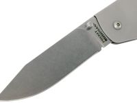 Нож складной Cold Steel Pocket Bushman, сталь 4116, рукоять нержавеющая сталь, серебристый