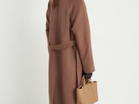 Пальто oversize силуэта с шерстью