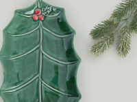 Блюдо Зеленый лист/Foglia Verde III