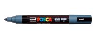 Маркер UNI "POSCA" PC-5M, 1,8-2,5 мм, наконечник пулевидный, цвет сине-серый