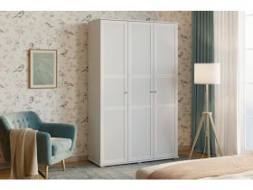 Распашной шкаф Амели 3-120x220 Белый