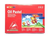 Набор масляной пастели для начинающих Mungyo 24 цв, трехграннная, в картонной коробке