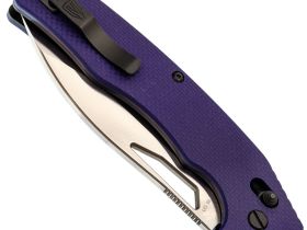 Складной нож Obertech ns-01 Drop point satin, сталь VG-10, рукоять G10, фиолетовый