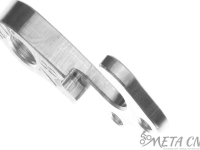 Держатель заднего переключателя "петух" Meta №78 фрезерованный (серебристый)