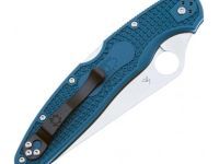 Складной нож Spyderco Police 4 LTW сталь K390, рукоять FRN голубая